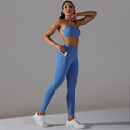 Blue / XS / Bra + Pants Set