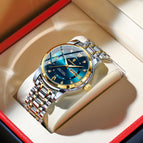 Gold And Blue Surface Steel Belt