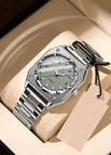 788 Silver Shell Gray Surface Steel Belt Model