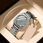 788 Silver Shell Gray Surface Steel Belt Model