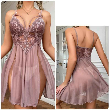 Valentine's Day Sexy Lingerie Sexy Mesh See-Through Pajamas