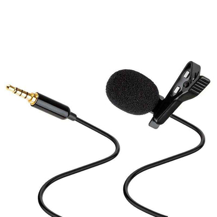 Lapel microphone Interview microphone Lapel condenser microphone Mobile phone mini recording lapel microphone