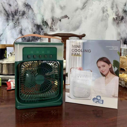 3 In 1 Fan AIr Conditioner Household Small Air Cooler LED Night Light Portable Humidifier Air Adjustment Fan Office Home Fan New
