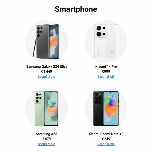 Smartphone - Samsung & Xiaomi Card
